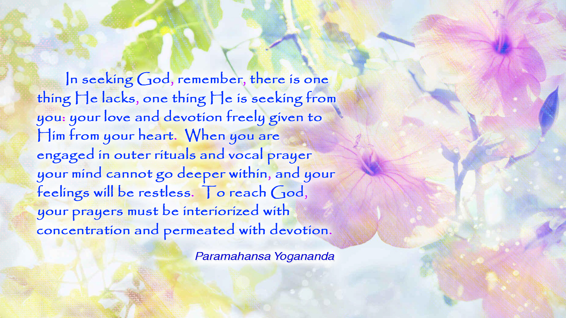 Yogananda devotion prayer wallpaper